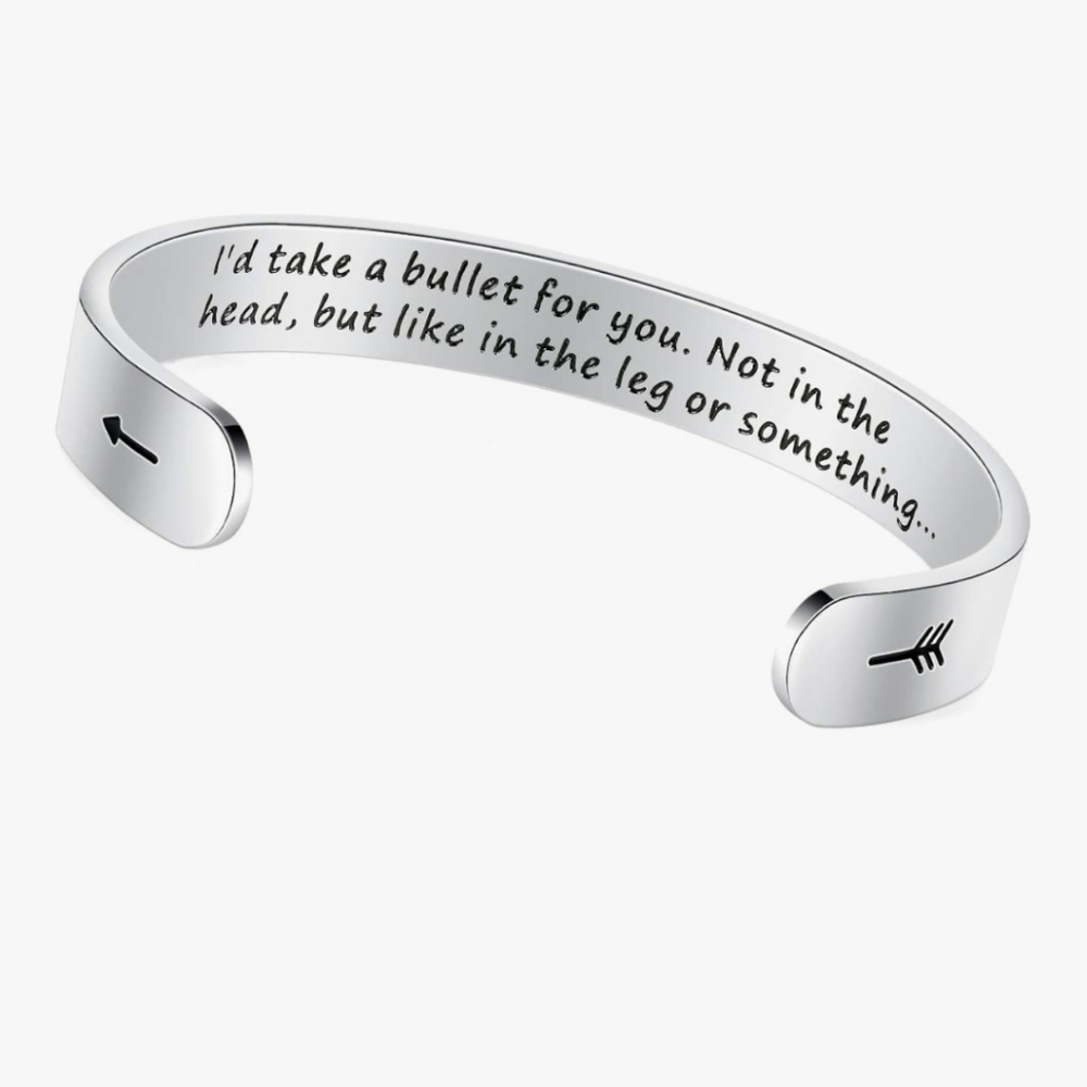 Silver Engraved Cuff Bracelet